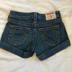 True Religion Jean Shorts Size 26
